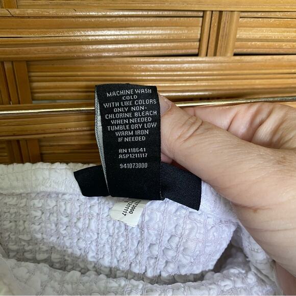 Lane Bryant White Asymmetrical Midi Dress Resort Wear handkerchief hem eyelet 16 - Picture 5 of 10